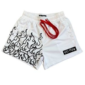 KILLCREW Muay Thai Flame Shorts White Size Small Women’s